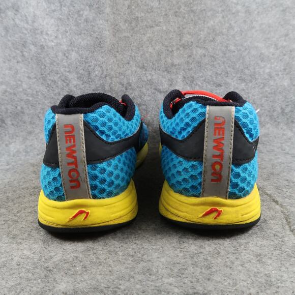 Newton Running Shoes Mens 9 Athletic Motion Trainer Sneaker Mesh Blue Yellow - Picture 5 of 13